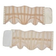 thumbnail image 5 of KHONTS,Underbust Corsets Belt for Women Mesh Lace-Up Boned Waist Cincher Shapewear for Weddings & Going Out Beige L, 5 of 6