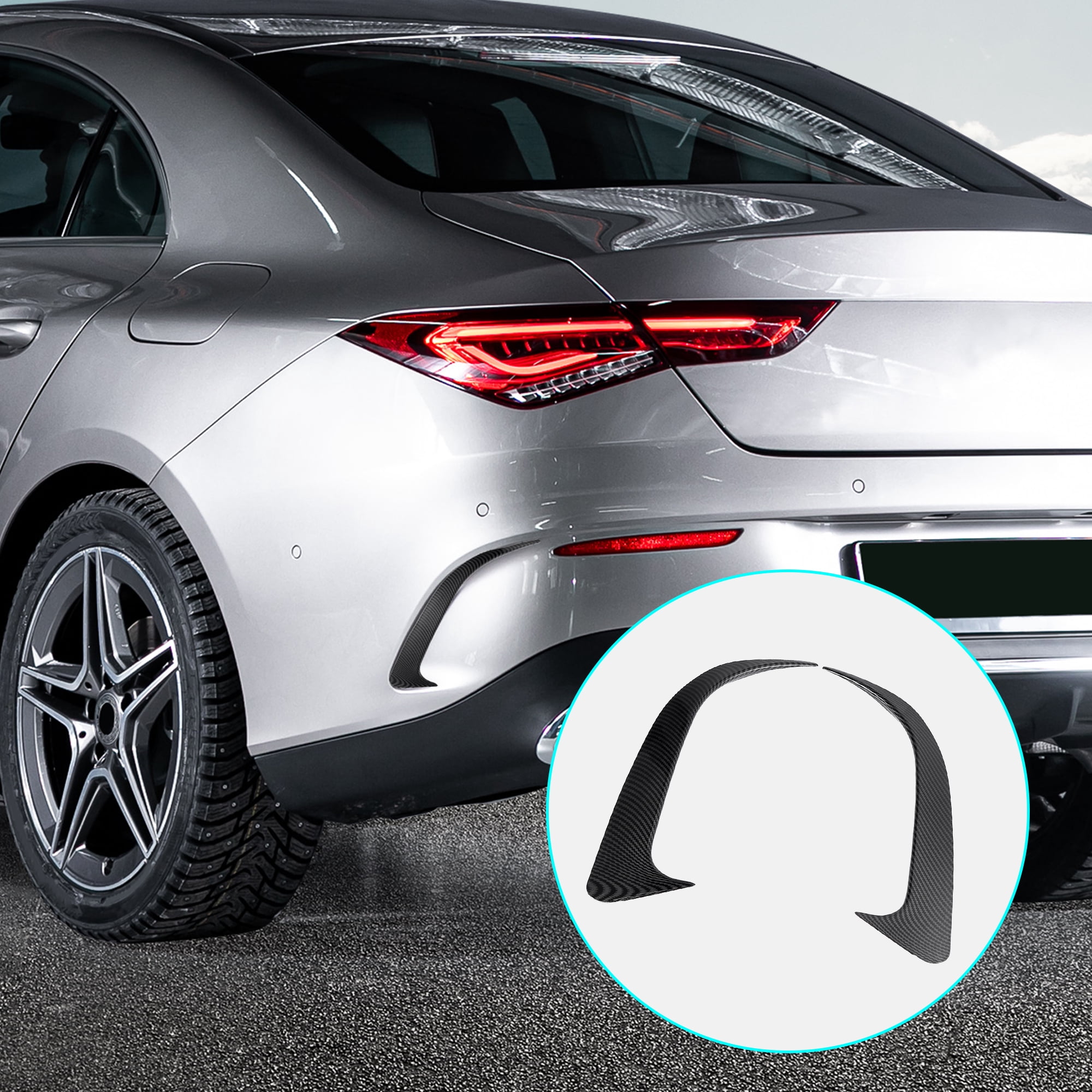 Unique Bargains 1 Pair Car Rear Bumper Air Vent Outlet Cover Trim for Mercedes-Benz CLA250