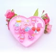 thumbnail image 2 of Kids Assorted Cute Resin Acrylic Cartoon Rings Toy with Plastic Storage Box Party Favors Girls Gift (Style Random), 2 of 5