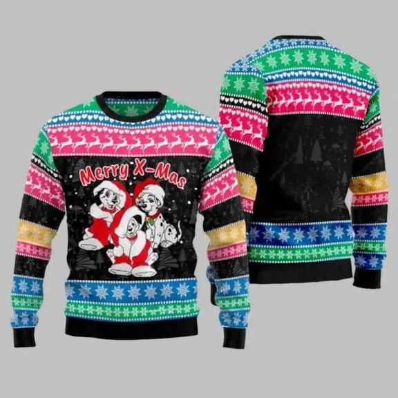 Dalmatian Dog 3D Christmas Sweater
