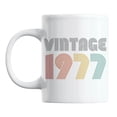 thumbnail image 1 of Vintage 1977, Year of Birth or Birthday White Ceramic Coffee & Tea Mug (11oz), 1 of 6