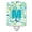 Teal & Blue, variant on Caroline's Treasures CJ2006-MCNL Letter M Flowers and Butterflies Teal Blue Ceramic Night Light, 6x4x3", multicolor