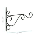 thumbnail image 2 of COSTYLE 2 Pack Hanging Brackets Wall Hooks with Screws for Plant Flower Pot Bird Feeder Lanterns, 2 of 5