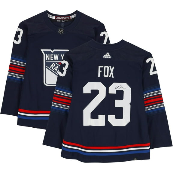 Adam Fox New York Rangers Autographed 2023-24 Navy Alternate Adidas Authentic Jersey - Fanatics Authentic Certified