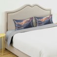 thumbnail image 3 of Yayeee Pillowcase Standard Size Set of 2 Satin Wrinkle Resistant Pillow Case, Ethereal Mountain, 3 of 7