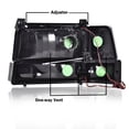 thumbnail image 3 of PIT66 Headlights fit for 1992-1996 Ford F150/250/350 Bronco HeadLamps w/Corner Signal Bumper Lamps Smoky Lens Black Housing Clear Reflector, 3 of 12