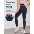 thumbnail image 6 of As Rose Rich Women Workout Leggings 2 Side Pockets 7/8 Length Yoga Pants Swim Tights, M, 6 of 10