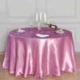 thumbnail image 4 of BalsaCircle 120" Round Satin Tablecloth Pink, 4 of 6