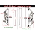 thumbnail image 4 of HAHDAXIA 6"/7.4"/7.9"/8.6" Mini Compound Bow and Arrows Set for Target Shooting Hunting Games Pocket Bow Survival Bow Archery Gift, 4 of 6