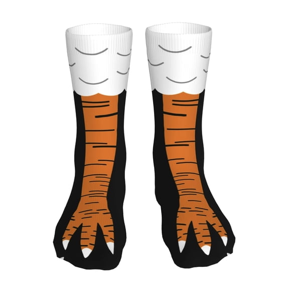 XIBUFE Funny Novelty Socks 3D Animal Paw Socks Crazy Chicken Leg Socks Stocking Stuffers for Adult Women Men Teen Xmas Gifts Paw Socks