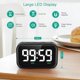 thumbnail image 2 of Black Digital Kitchen Timer, 3.5" Large LED Digital Countdown Countup Timer, Magnetic Kitchen Timer with 3 Levels Volume, Loud Alarm, Memory Function, 2 of 5