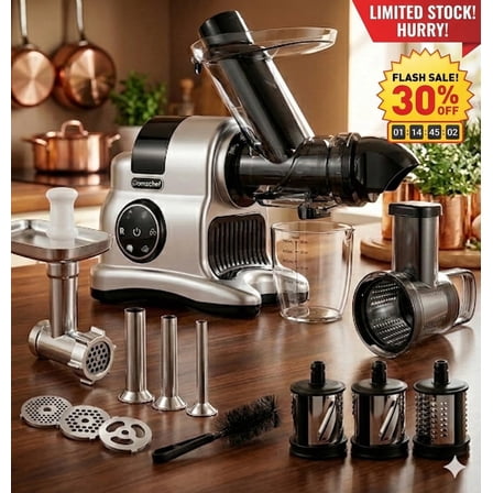 Amzchef 12 fl oz 2-Speed Masticating Juicer, Gray