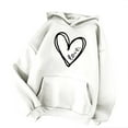 thumbnail image 4 of jsaierl Womens Heart Graphic Hoodies Sweet Hooded Sweatshirt Teen Girls Long Sleeve Pullover Hoodies Drawstring Loose Fit Hoodies Top, 4 of 4