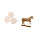thumbnail image 5 of Arte De Pared De Madera Con Hojas De Palma Tropicales Y Escultura De Figura De Caballo. Decoración Creativa De La Selva Para Dormitorio, Baño, Fondo De TV U Oficina En Casa., 5 of 8