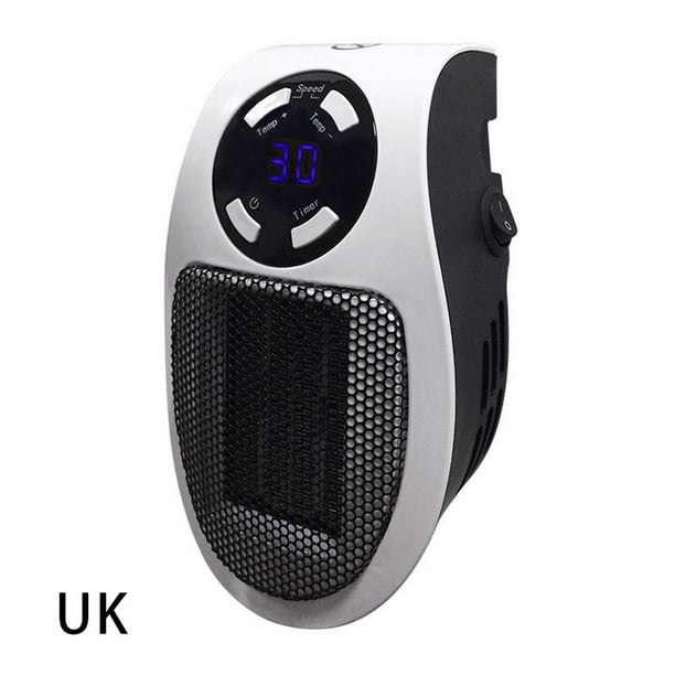 Mini calentador de aire caliente eléctrico, rápido, 110-220 V, toma de pared