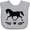 AC-Heather Grey, variant on Inktastic Horse for Girls Girls Baby Bib