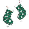 thumbnail image 3 of Salouo Gingerbread Snowman Cookies Print Christmas Stockings,Large Xmas Stocking Set of 1 Holiday and Farmhouse Stocking for Christmas Holiday Party Decoration(17.7*11 Inch), 3 of 7
