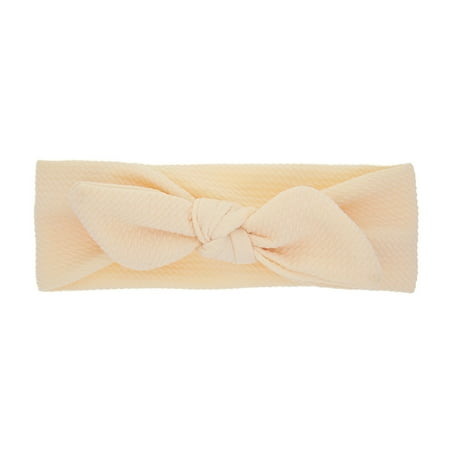 

nsendm Toddler Headwear Bow Kid Girls Baby Headband Accessories Baby Care Fall Color Girl Bows Hairband Beige One Size