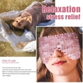 thumbnail image 2 of Máscara de ojos de cristal, máscara de ojos de cuarzo rosa, máscara de ojos de piedras preciosas, terapia antienvejecimiento con calor o frío (cuarzo rosa), 2 of 5