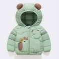 thumbnail image 2 of shqvo Toddler Jacket Girls Boys Clothes Winter Coats Toddler Puffer Down Jacket Bear Hoods Infant Outerwear Kids Cute Outfits, 2 of 4