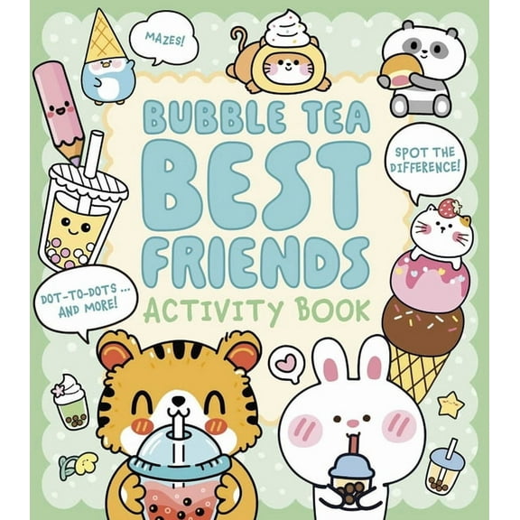 Bubble Tea Best Friends Activity Book: Mazes, Spot the Difference, Dot-To-Dot, and More!, (Paperback)