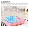 thumbnail image 4 of MasteelfCA Rabbit Litter Box Rectangular Hamster Toilet Bunny Litter Box Rabbit Training Potty, 4 of 8