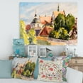 thumbnail image 1 of Designart View of Old Polish City In Nature Canvas Wall Art, 1 of 4
