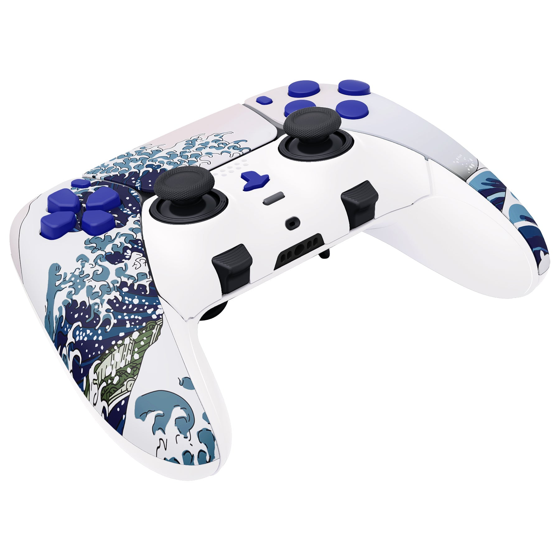 Wave ModdedZone Custom Modded Edge Controller for PS5 & PC With Mobile App Controlled Smart Anti-Recoil and Rapid Fire Mods