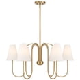 thumbnail image 6 of Possini Euro Design Possini Euro Theda 32" Wide Soft Gold 6-Light Shade Chandelier, 6 of 9