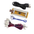thumbnail image 1 of SJ@JX Arcade Game USB Encoder Zero Delay 2 Player Gamepad LED Button Joystick Controller for Nintendo Switch PC PS3 Retropie Raspberry Pi MAME, 1 of 15