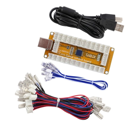 SJ@JX Arcade Game USB Encoder Zero Delay 2 Player Gamepad LED Button Joystick Controller for Nintendo Switch PC PS3 Retropie Raspberry Pi MAME