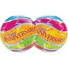 Loftus International Q2-7565 22 in. Anniversary Colorful Bands Bubble Balloon