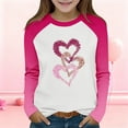 thumbnail image 2 of Posijego Valentines Day Shirts for Kids Girls Long Sleeve Tee Cute Graphic T-Shirts Spring Basic Tee Undershirts Tops, 2 of 9