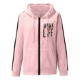 thumbnail image 4 of YUELONGHU Women Casual Hoodie Oversized Hoodie Womens Zip up Hoodie Fashion Oversized Hoodies Comfy Plus Size Sweatshirts Cute Jackets for M, 4 of 7