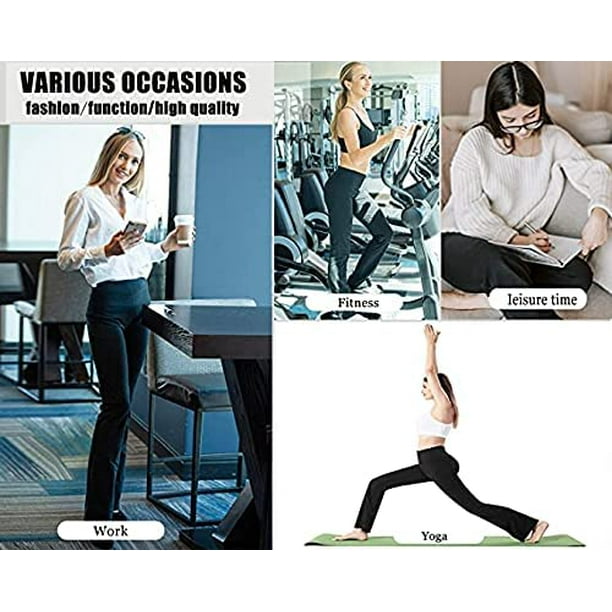Flare Leggings for Women High Waisted Yoga Legging Solid Bootcut