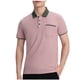 thumbnail image 2 of Playera Elvqul para Caballero Rosa Casual sin Estampado Polo Manga Corta Solapa Abotonada, 2 of 5