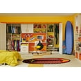 thumbnail image 2 of Tapis amusant pour enfant Surf à Newport multicolore nylon, 2 of 2