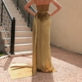thumbnail image 5 of Leesechin Women's Plus Size Prom Dresses Solid Color Korean Velvet Slim Fit Wrap Hip Evening Dress Long Dress Formal Ball Gown, 5 of 9