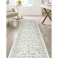 thumbnail image 4 of Jill Zarin Uptown Collection Area Rug - Central Park (2' 7" x 13' 11" Runner Teal/Ivory), 4 of 6