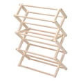 thumbnail image 4 of Wooden Clothes Drying Rack, Foldable Nursery Laundry Dryer with Smooth Surface, Hand Made Pine Material, for Drying Clothes, 4 of 7