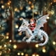 thumbnail image 4 of Christmas Ornament Tree Hole Christmas Ornaments 2D Flat Acrylic Pendants ChristmasDecor For Tree Car DecorationsSanta Claus Ornament, 4 of 7