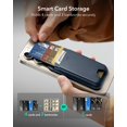 thumbnail image 2 of Magnetic Wallet ESR for MagSafe Wallet iPhone Dark Blue, 2 of 9