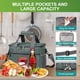 thumbnail image 5 of Bolsa Térmica Plegable iknoe 8,5L para Almuerzo, Bolsa Nevera a Prueba de Fugas Verde Grisáceo, 5 of 6