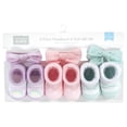 thumbnail image 2 of Hudson Baby Infant Girls Headband and Socks Giftset, Purple Mint Rainbow, One Size, 2 of 5