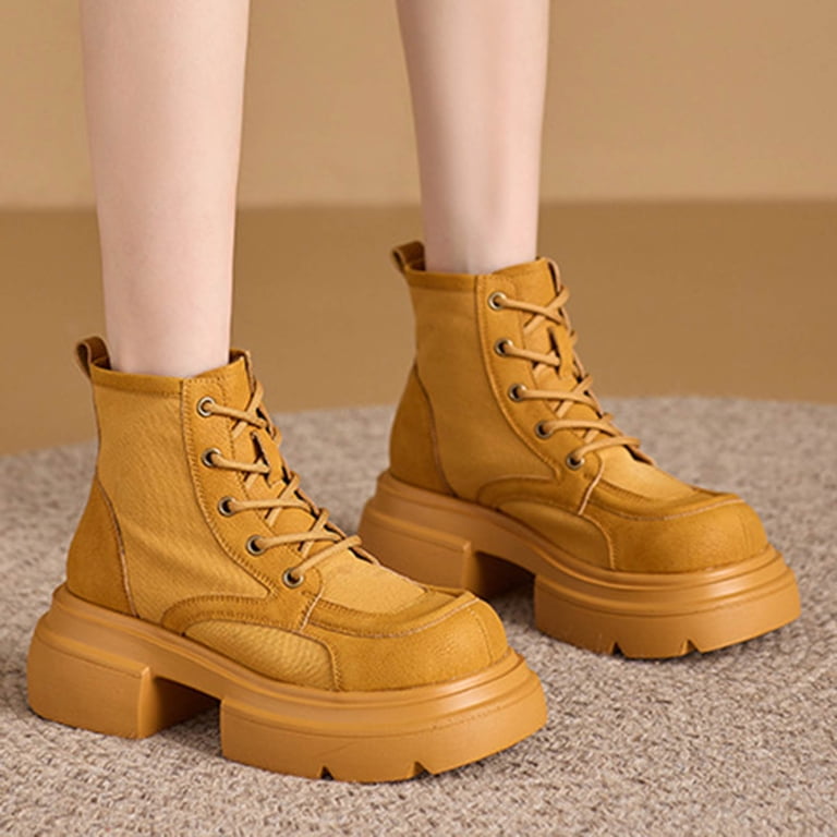 E-759 Yellow Womens Winter Satin Fabric Low Cut Short Boots E-759 Yellow Womens Winter Satin Fabric Low Cut Short Boots