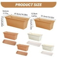 thumbnail image 3 of Clearance! Window Box Planter Pots for Plants House Plants Indoor Planter Rectangular Windowsill Box Vegetables Pot Outdoor Spring Home Garden Patio Modern Decor Flower Pots,B, 3 of 9
