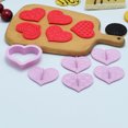 thumbnail image 5 of Cheers.US Valentine's Day Heart Cookie Cutters Set - 12 PCS Plastic Valentine Biscuit Cutters Heart, 5 of 7