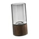 thumbnail image 4 of Florero de estilo europeo, jarrones cilíndricos, botella de flores, Base de madera, jarrón de cristal transparente para boda, escritorio interior, S Fernando Jarrón de ceramica, 4 of 7