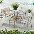 thumbnail image 4 of Best Choice Products 4-Piece Outdoor Textilene Patio Conversation Furniture Set w/ Loveseat, Table - Gray/Gray, 4 of 9