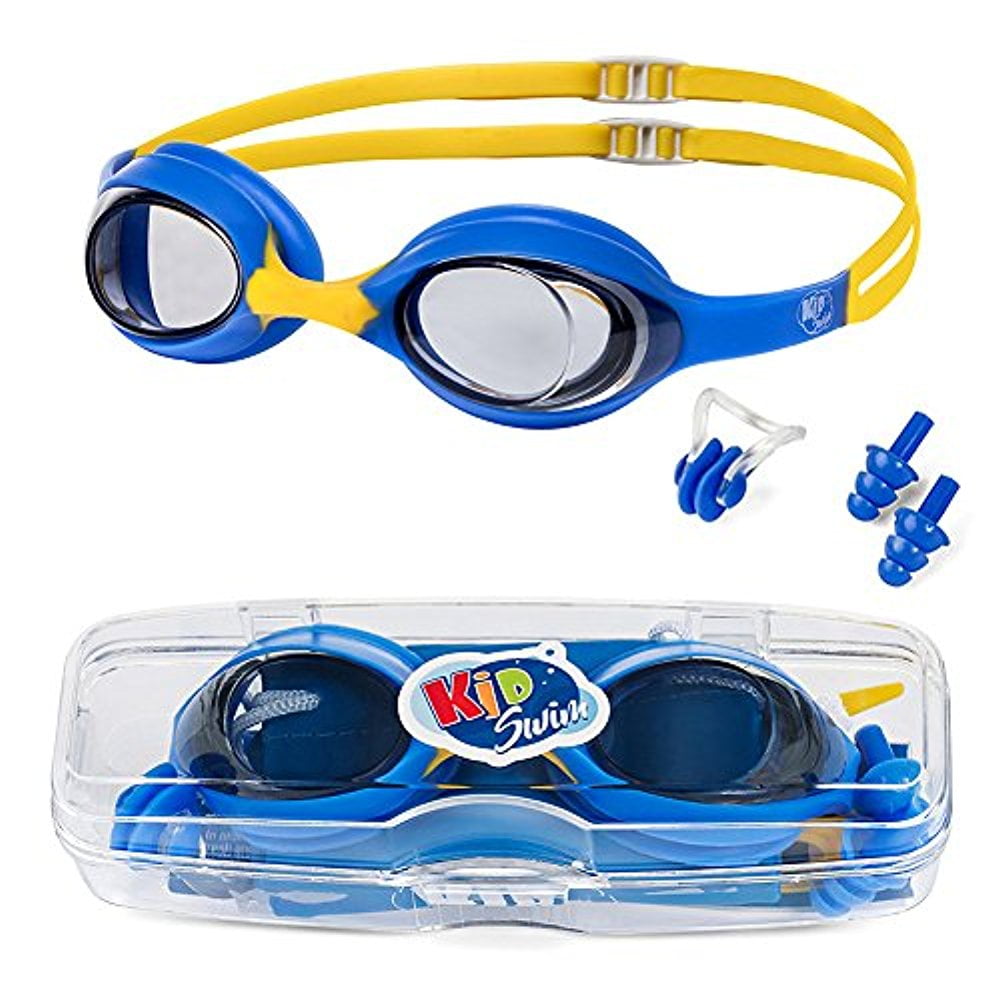 KidSwim Swimming Goggles For Children (Age 4-12) Perfect Fit, No Leak Waterproof Swim Goggles With Anti Fog Lens And... by LIVEDITOR LIGHTING